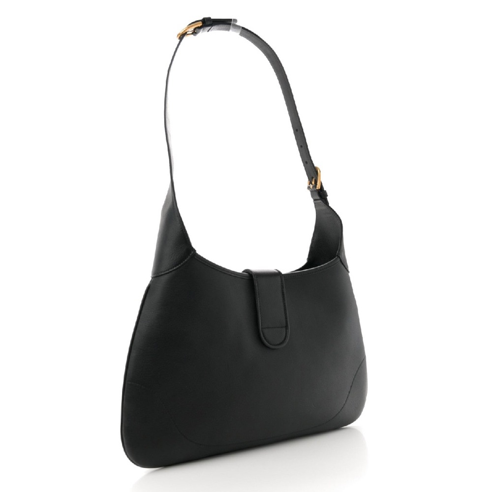 Gucci Aphrodite Medium Shoulder Bag – Black Goatskin Leather - Picture 10 of 16